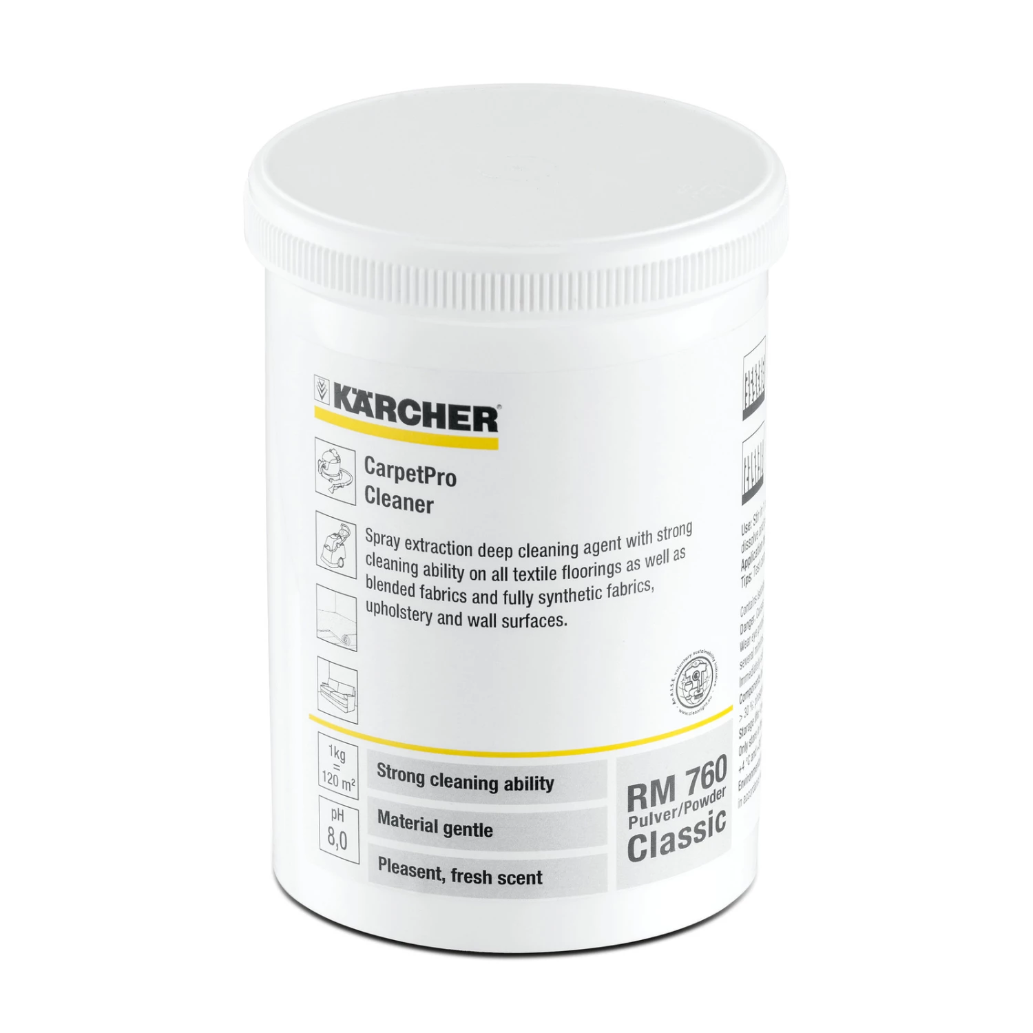 Kärcher Professional Produits D'entretien 6.290-175.0 CarpetPro Cleaner RM 760 Poudre Classic, 0,8 Kg 3 Kärcher Professional Produits D'entretien 6.290-175.0 CarpetPro Cleaner RM 760 Poudre Classic, 0,8 Kg
